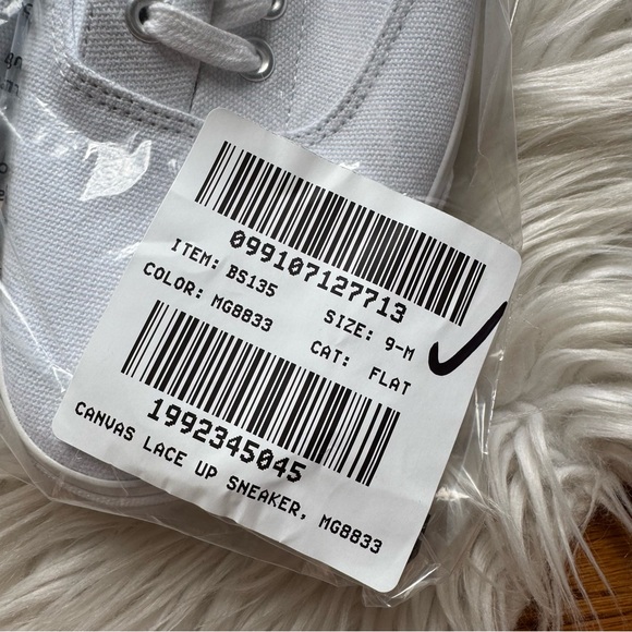 NWT J.Crew Factory Canvas lace-up sneakers - Picture 4 of 7